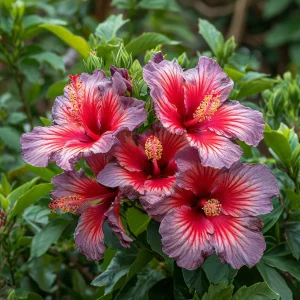 Гибискус Кримсон Флейм купить по цене от 479р. в интернет-магазине «Посадика» с доставкой почтой в в Сосногорске и по всей России – [изображение №1].